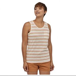 Patagonia Mainstays Striped Tank Top in Size Medium